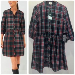 TUCKERNUCK Highland Tartan Royal Shirt Dress XL NWT